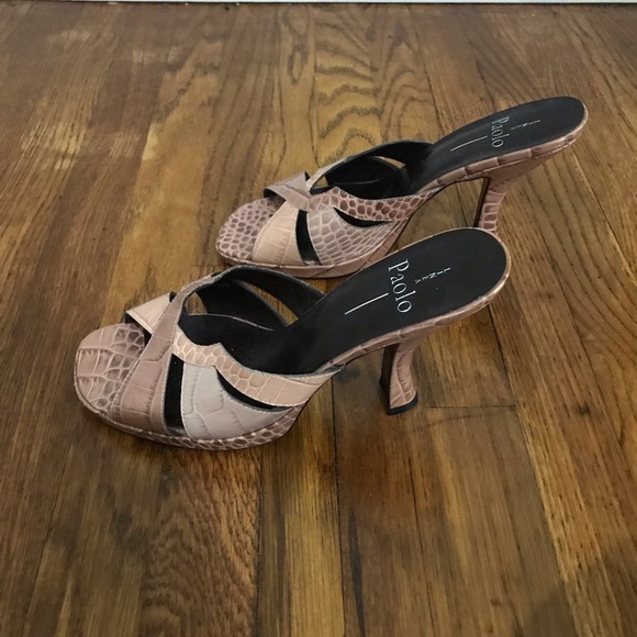 LINEA PAOLO | Snakeskin Platform 90's Heels - Picture 3 of 5